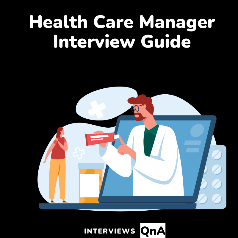 health care manager giving interview
