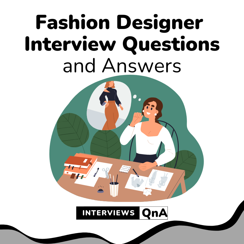 a fashion designer thinking deeply and preparing for interview questions