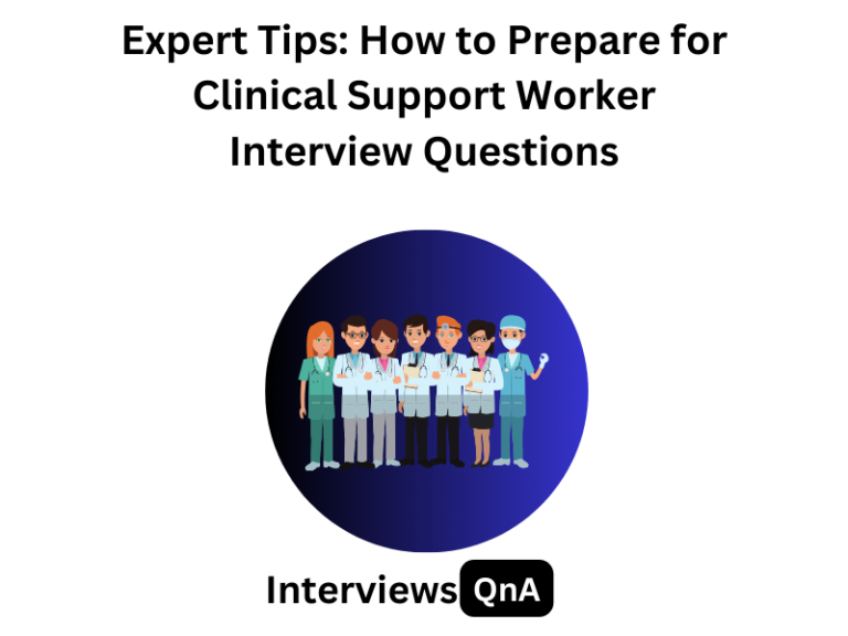 clinical support worker interview