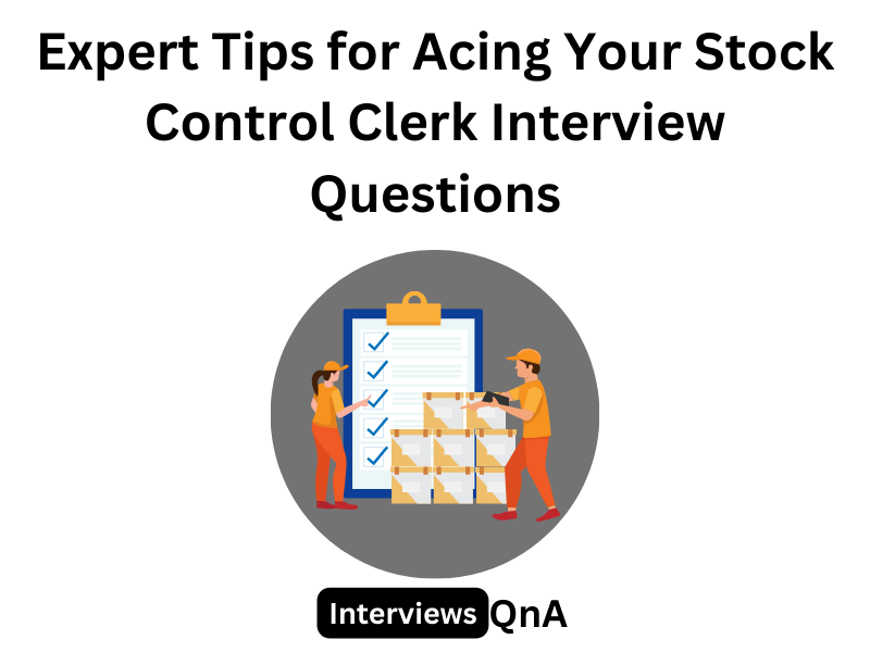 stock control clerk interview